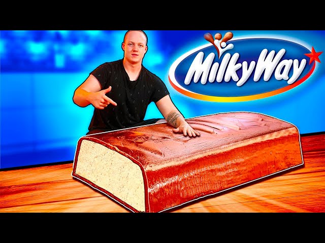 Giant 220-Pound Milky Way | How to Make The World’s Largest DIY Milky Way by VANZAI COOKING