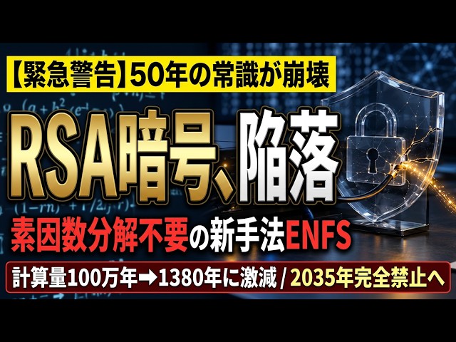 ある日突然、暗号の"当たり前"が揺らいだ――RSAを「素因数分解せずに破る」新手法