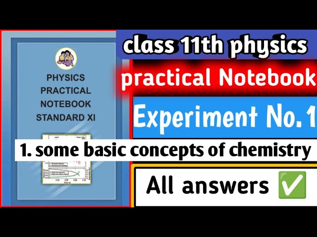 Class 11th physics practical notebook 1 Units and measurements || ALL ANSWERS || 11th physics 