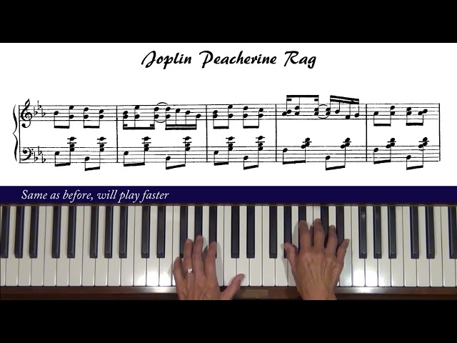 Joplin Peacherine Piano Tutorial Corrected