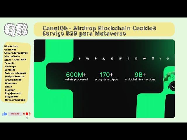💰 Como Ganhar Airdrop - Blockchain Cookie3 - Serviço B2B para Metaverso em 2026 (Guia Completo e ...