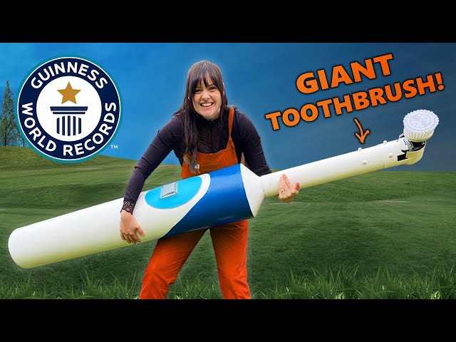 WORLD'S LARGEST ELECTRIC TOOTHBRUSH!