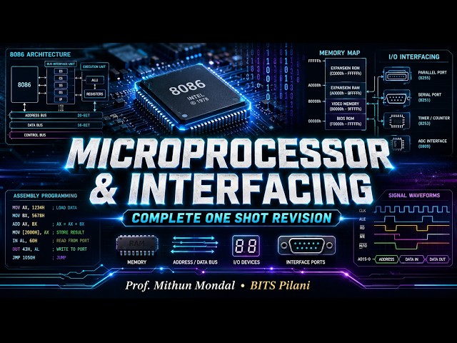 MICROPROCESSOR & INTERFACING in ONE SHOT 🔥