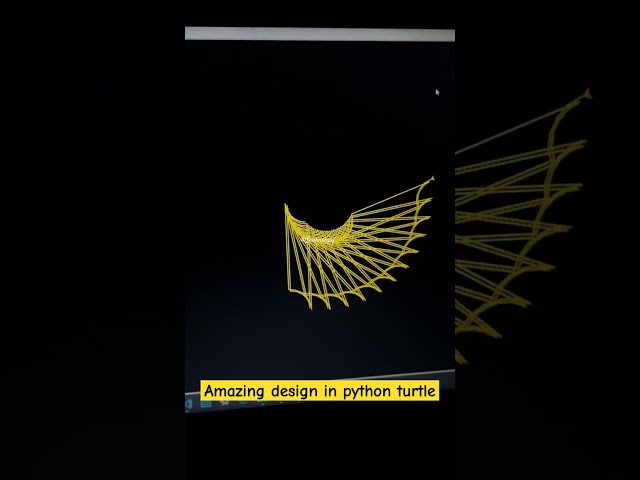 Python Turtle Graphics | Cool Shape Drawing | Python Turtle Video | Learnonpy | @Python_Shorts