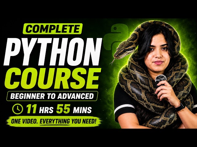Python Full Course 2026 for Beginners | Learn Python in 12 Hours