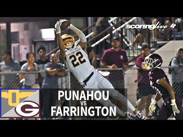 Brady and Buffanblu barrage the Govs | SL Replay | Punahou vs. Farrington (Sept. 1, 2018)