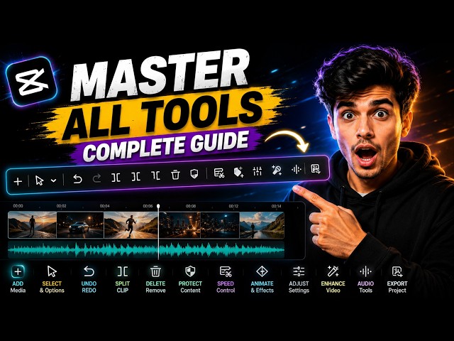CapCut Top Toolbar Tools Complete Tutorial | Every Editing Tool Explained (2026)