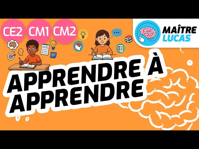 Apprendre à apprendre - stratégies d'apprentissage CE2 - CM1 - CM2 - Cycle 2 et 3