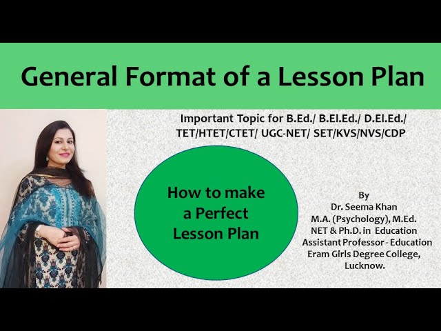How to make a Lesson Plan? #B.Ed. #B.El.Ed. # D.El.Ed. #NET #TET #CTET #HTET