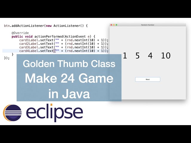 Making a 24 game with Java classes JFrame, JLabel and JButton