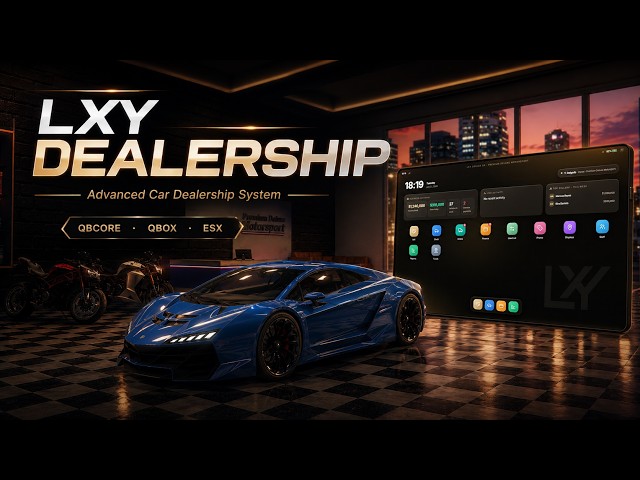 FiveM QBCore Dealership Script — 3D Showroom, Test Drives & Finance (ESX/QBox)