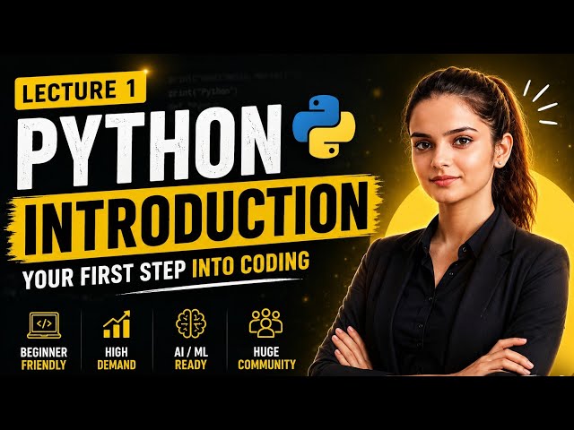 Python Tutorial for Beginners in Hindi | Introduction to Python | Python Course 2026 | Lecture 1