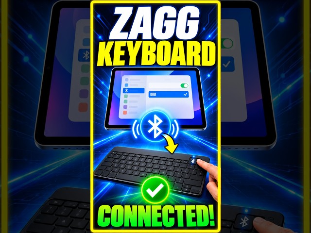 How To Connect Zagg Keyboard To iPad Quick Guide #ZAGG #iPad #BluetoothKeyboard #iPadTips