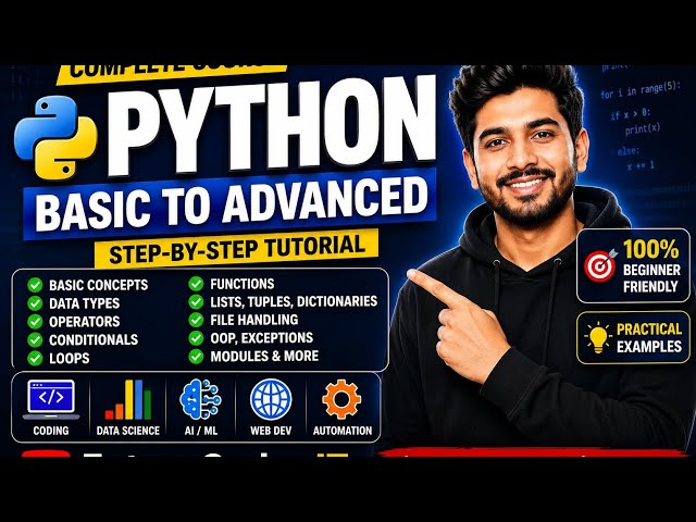 Python Complete Course 🚀 | Basic to Advanced Python Tutorial | FutureCoder IT