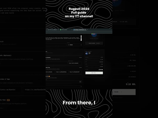 Rug Pull Tutorial and Launching a Solana Meme Coin #rugpull #rugpullguide #rugpulltutorial