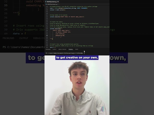 Querying InterSystems IRIS with Python DB API