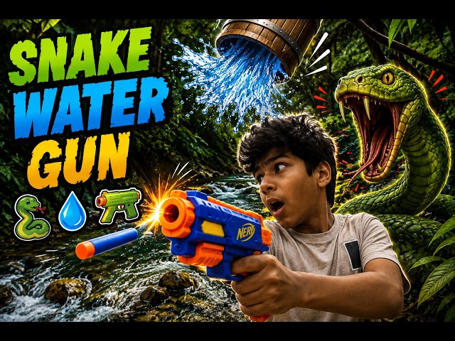 🐍💧🔫 How to Make a Snake Water Gun Game in Python