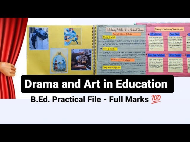 Drama And Art in Education | B.Ed. Practical File