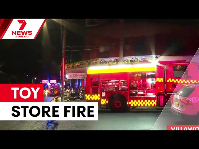 Suspicious fire at Villawood children's toy store | 7NEWS
