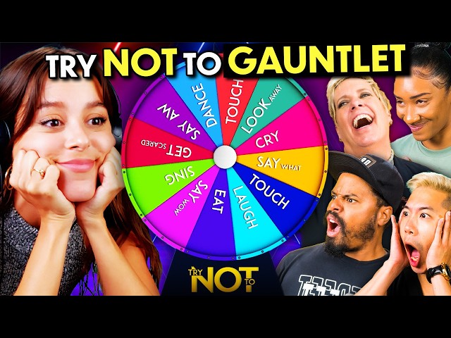Try Not To Laugh, Sing, Eat, Touch Gauntlet Challenge | React
