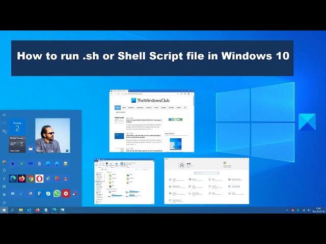 How to run  sh or Shell Script file in Windows 11/10