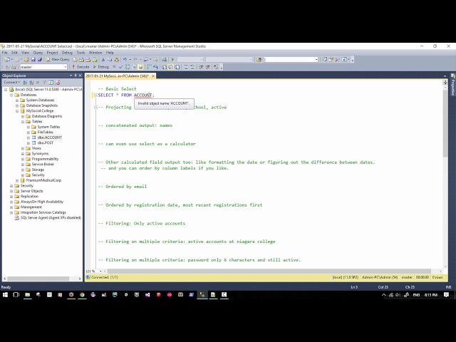 SQL DML Series - Basic SELECT Statement