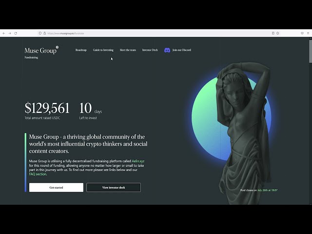 How to invest in the Muse Group DAO pool on Aelin