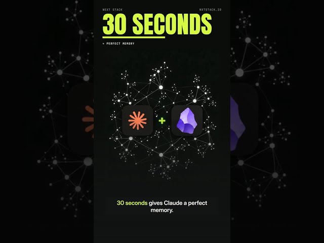 How to Build an AI Second Brain with Claude + Obsidian 🧠#ai #tutorial