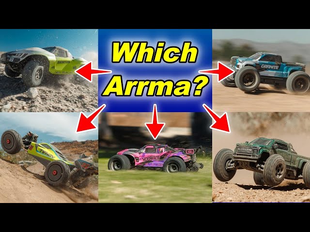 Which Arrma RC car is Best?  Granite, Big Rock, Vorteks, Typhon, Senton 4x4 223S BLX overview