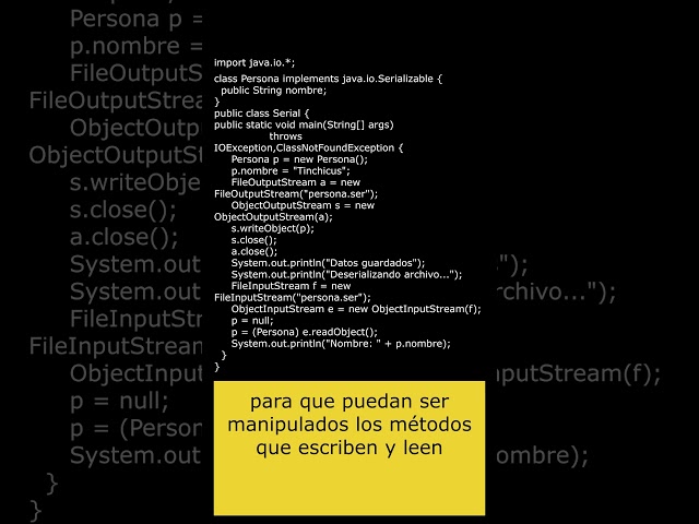 #tips  #rápidos #java  #serialize #ejemplo