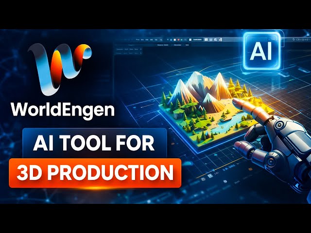 WorldEngen AI Tool for 3D Production | Blender, Unreal & Unity