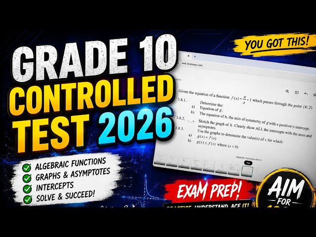Grade 10 Maths Controlled Test Live