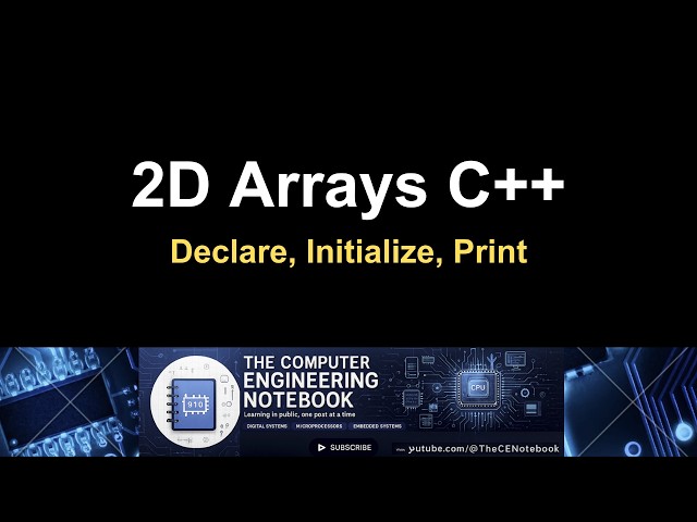 Master 2D Arrays in C++