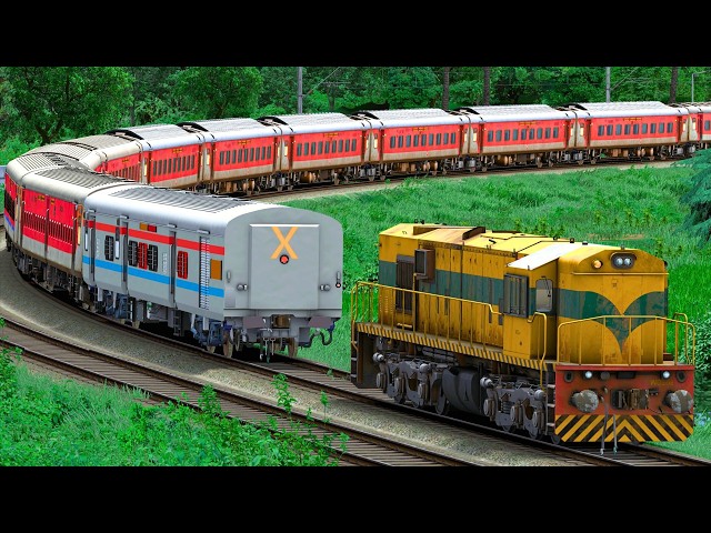WDS6AD SHUNT LHB EXPRESS TRAIN | BUMPY RAILROAD | Train Simulator | Railwork | NTG GAMING