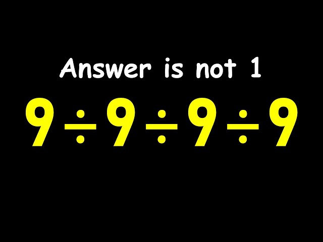 Can You Solve This Simple Math Problem?