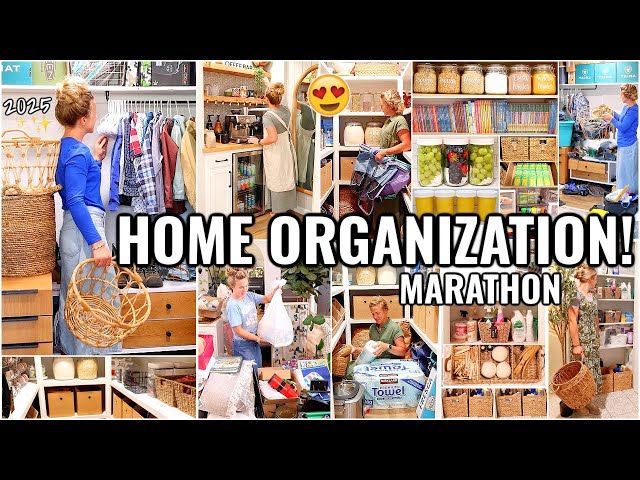 HOME ORGANIZATION IDEAS!!😍 CLEAN & ORGANIZE WITH ME | DECLUTTERING AND ORGANIZING MOTIVATION 2025