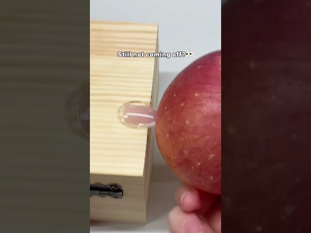 Extreme Nail Glue Durability Test! 👀🍎