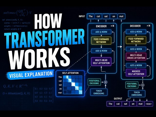 How Transformers Work Explained Simply | Attention, Encoder, Decoder, and More...