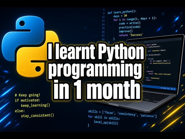 I LEARNT PYTHON PROGRAMING IN ONE MONTH