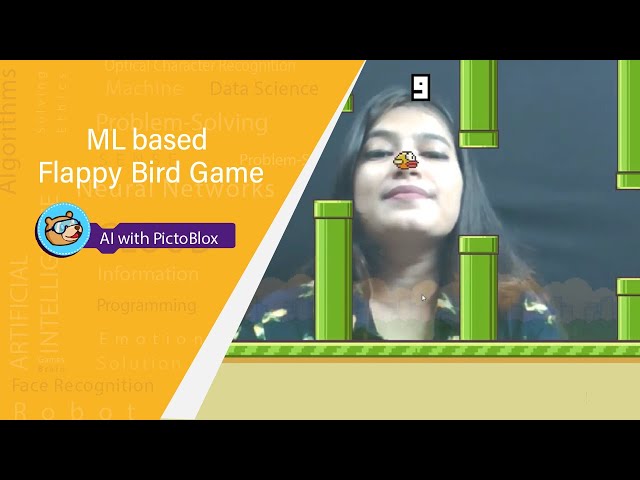 Make Your Own Flappy Bird Game and Control it With Nose in PictoBlox | AI and ML Projects for Kids