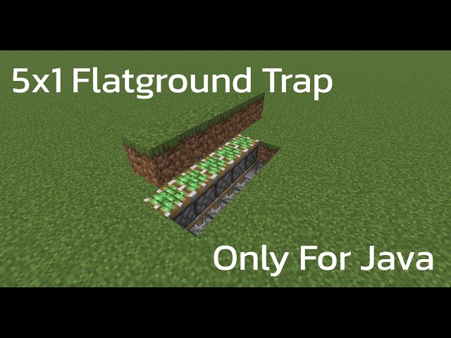 5x1 Flatground Trap Java Minecraft Tutorial