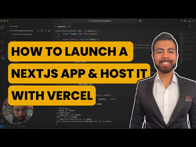 How to Launch a Nextjs App and Host It with Vercel
