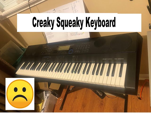 HOW TO FIX KEY CREAKING NOISE FROM CASIO KEYBOARD