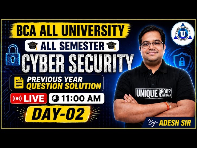BCA Cyber Security Previous Year Questions | Important Topics 2026 day 2