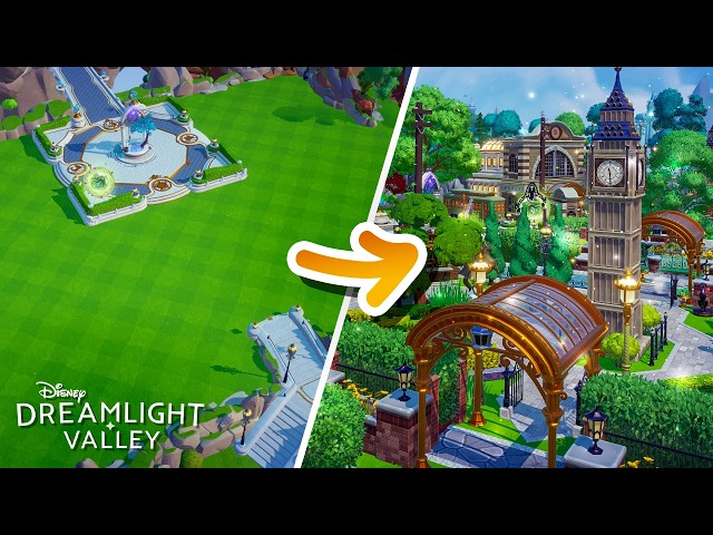 Building a Towncore London Plaza in My Valley (Cosy Longplay) | Disney Dreamlight Valley
