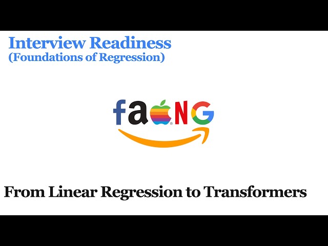 12 Real FAANG Interview Questions | Foundations of Regression | Lex AI