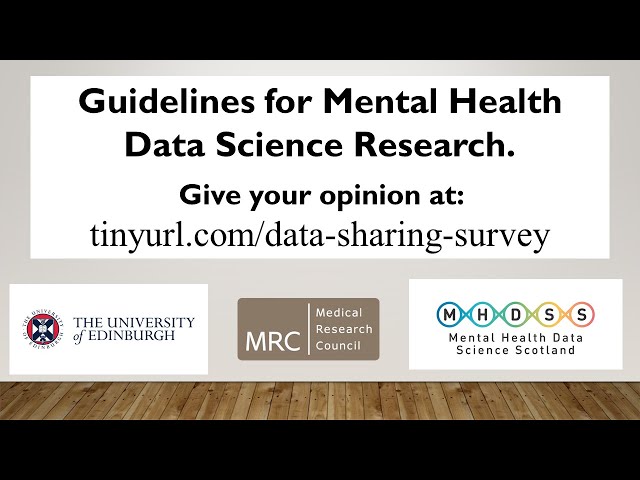 Guidelines for Mental Health Data Science Research