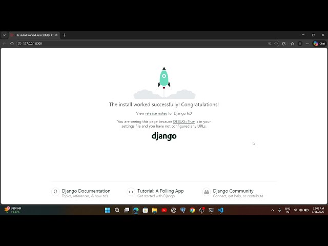 Django Tutorial for Beginners | Install Django & Create First Project Step by Step