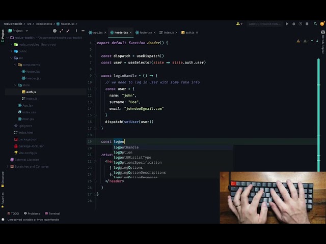 ASMR Programming | React Redux Tutorial For Beginners [No Talking]