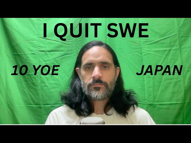 AI made me quit SWE. 10 YOE